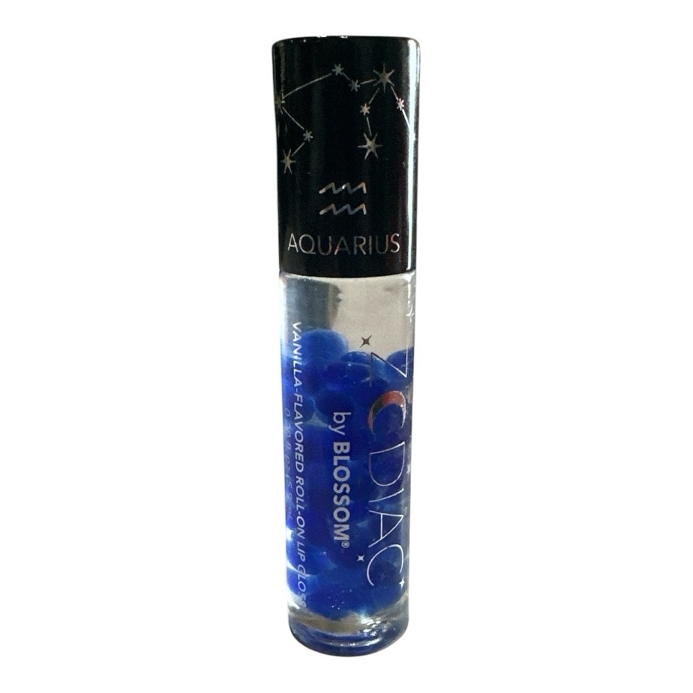 Blossom Aquarius Zodiac Lip Gloss – Vanilla Scented w/ Crystals